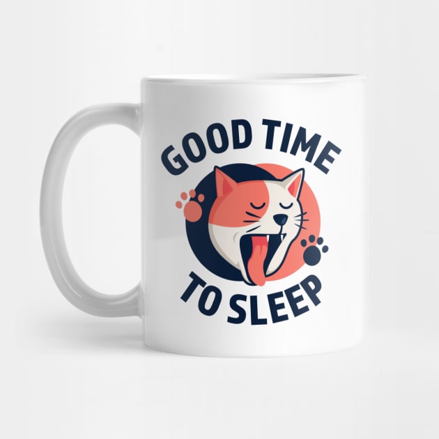 Sleeping cat Good Time To Sleep by AbdieTees